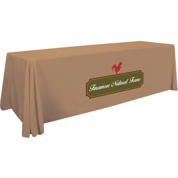 Full Color 4-Sided Custom Tablecloth - 8 ft.