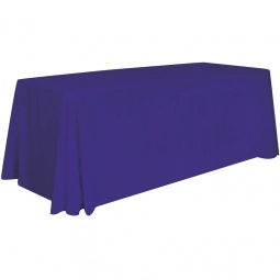 Purple Full Color 4-Sided Custom Tablecloth - 8 ft.