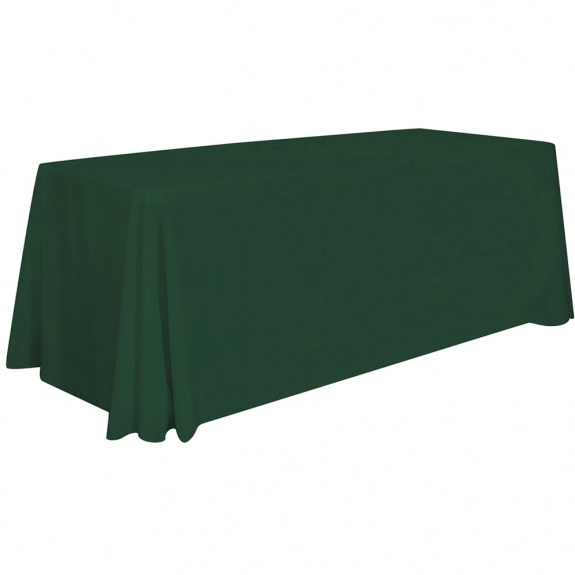 Hunter Green Full Color 4-Sided Custom Tablecloth - 8 ft.