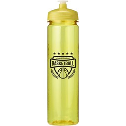 Translucent Glossy Promotional Water Bottle - 24 oz.