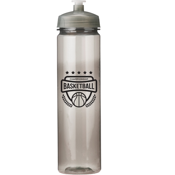 Translucent Smoke - Translucent Glossy Promotional Water Bottle - 24 oz.