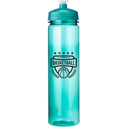 Translucent Aqua - Translucent Glossy Promotional Water Bottle - 24 oz.