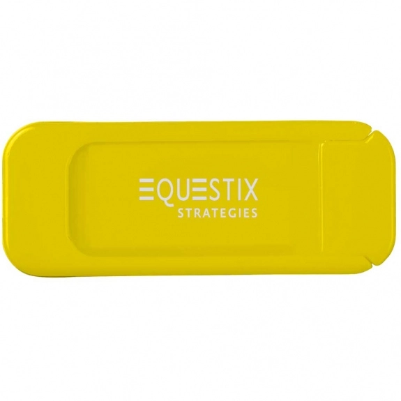 Yellow Security Slide-Action Promotional Webcam Cover