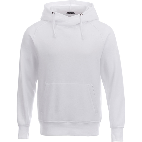 White Elevate Fleece Pullover Custom Hoodies - Men's