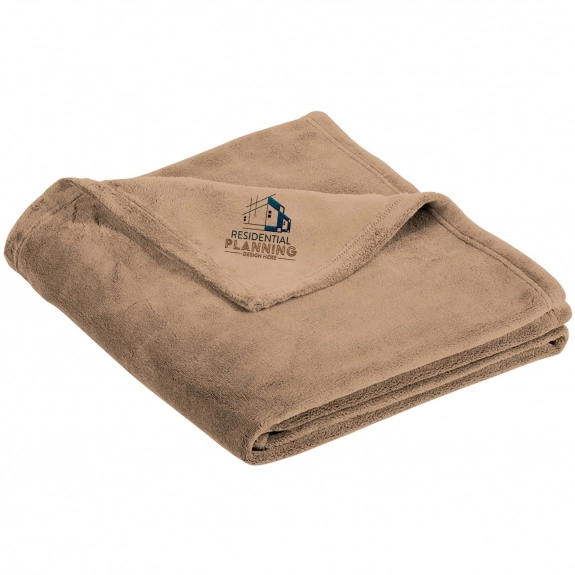 Fawn Port Authority Promotional Ultra Plush Blanket