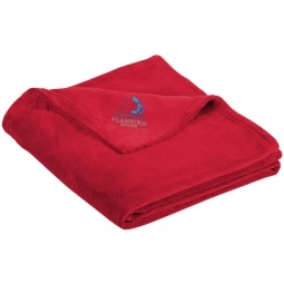 Rich Red Port Authority Promotional Ultra Plush Blanket