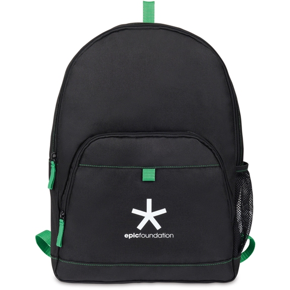 Kelly Green - Repeat Recycled Custom Logo Backpack - 12"w x 16.5"h x 3.5"d
