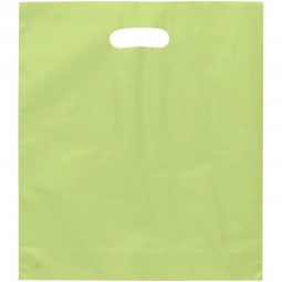 Lime Green Translucent Frosted Die Cut Handle Custom Bag