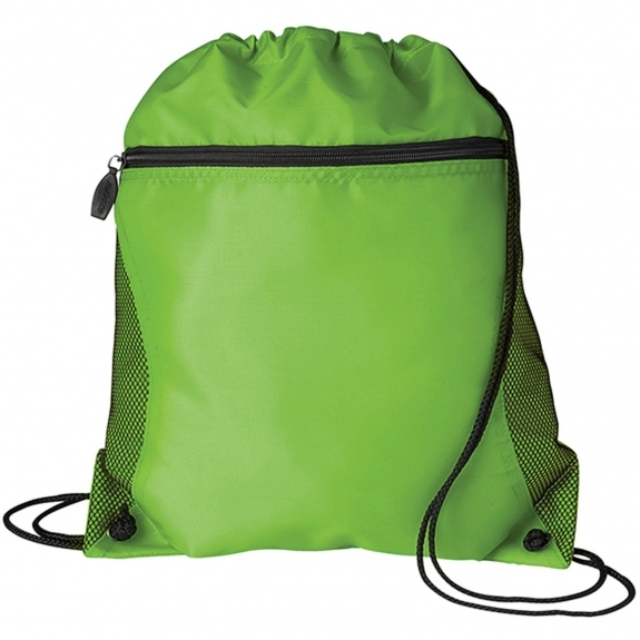 Lime Green Logo Sport Pack Tote Bag w/ Mesh Pocket