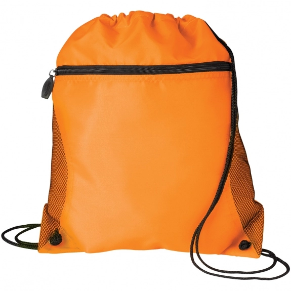 Neon Orange Logo Sport Pack Tote Bag w/ Mesh Pocket