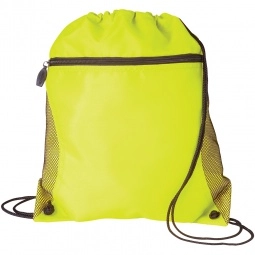 Neon Yellow Logo Sport Pack Tote Bag w/ Mesh Pocket