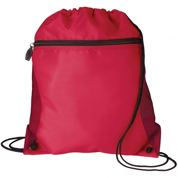 Red Logo Sport Pack Tote Bag w/ Mesh Pocket