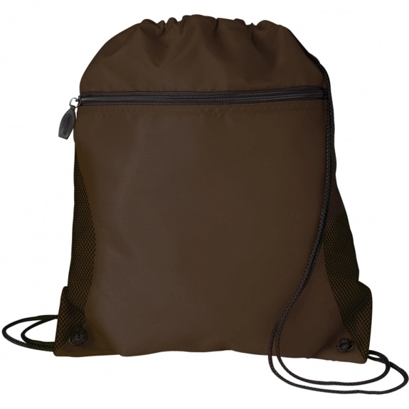 Brown Logo Sport Pack Tote Bag w/ Mesh Pocket