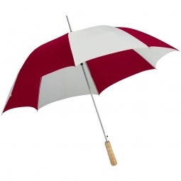 White/Maroon Sport/Street Style Promotional Umbrellas