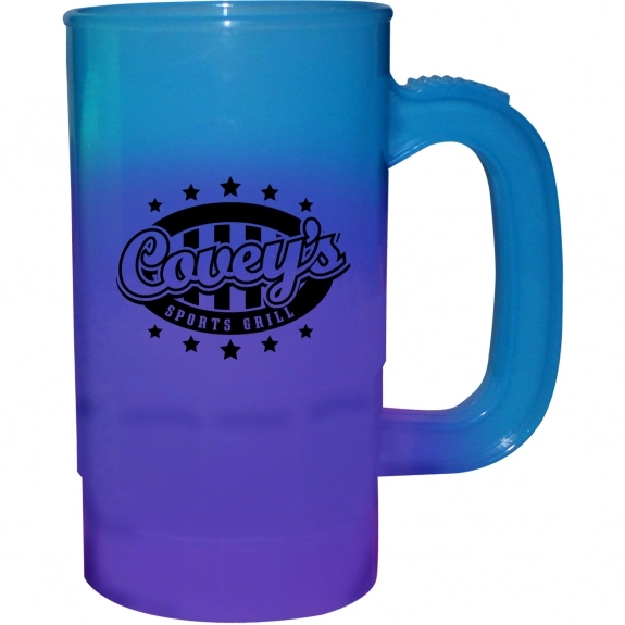 Blue/Purple Mood Color Changing Logo Beer Mug 
