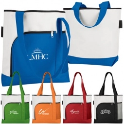 Color Bright Large Printed Tote - 14"w x 16.5"h x 4.75"d