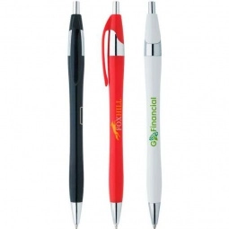 Colored Javelin Promotional Pen w/ Chrome Accents