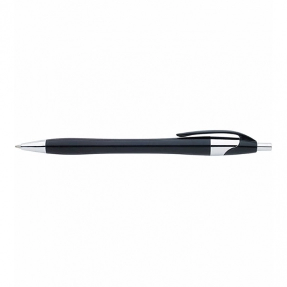 Black Colored Javelin Promotional Pen w/ Chrome Accents