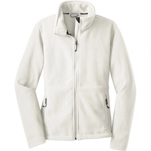 Winter White Port Authority Value Fleece Custom Jacket - Women's