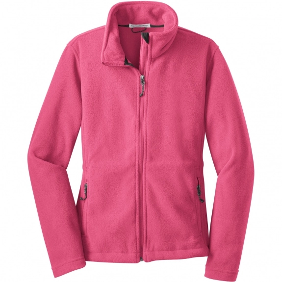 Pink Blossom Port Authority Value Fleece Custom Jacket - Women's