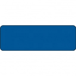 Blue Full Color Chicago Satin Plastic Name Badge - 3" x 1"