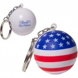 USA Patriotic Custom Keychain Stress Ball