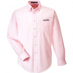 Pink Devon & Jones Button Down Striped Custom Dress Shirts - Men's