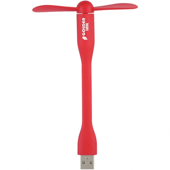 Red USB Flexible Custom Fans