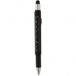 Black - 7-in-1 Light Up Stylus Custom Utility Pen