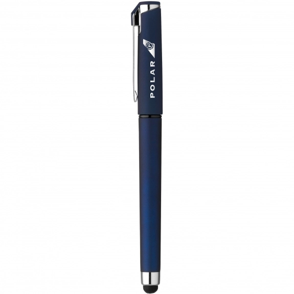 Blue - Soft Touch Instant Dry Gel Stylus Custom Pen