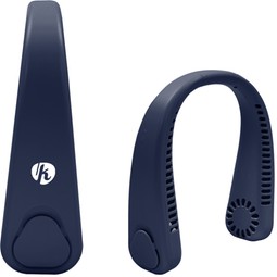 Navy - Hands-Free Rechargeable Custom Neck Fan