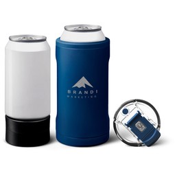 Navy - BruMate Hopsulator Trio 3-in-1 Branded Can Cooler