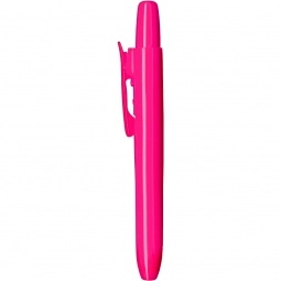 Pink Retractable Fluorescent Promotional Highlighter