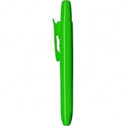 Green Retractable Fluorescent Promotional Highlighter