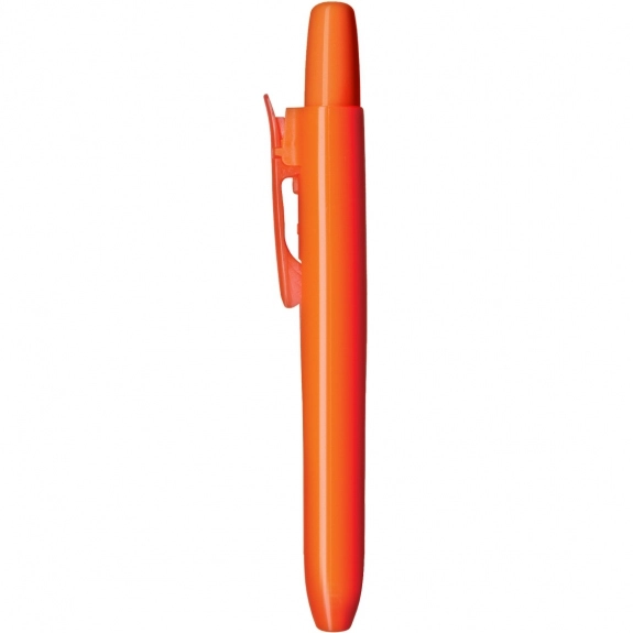 Orange Retractable Fluorescent Promotional Highlighter