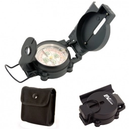 Black Military Style Lensatic Promotional Compass 