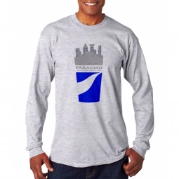 Bayside Long-Sleeve Logo T-Shirt - Heathers