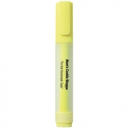 Frosted clear & yellow Frosted Barrel Promotional Highlighter