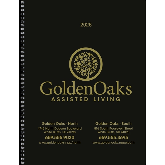 Onyx Custom Monthly Planner Book