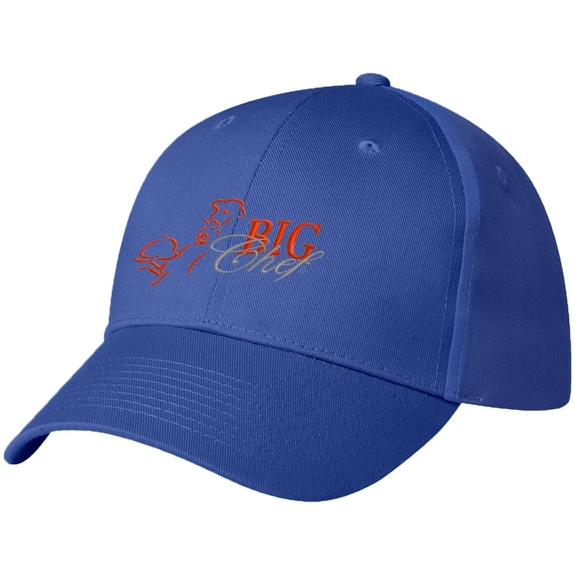 Royal Blue 6 Panel Embroidered Structured Promotional Cap