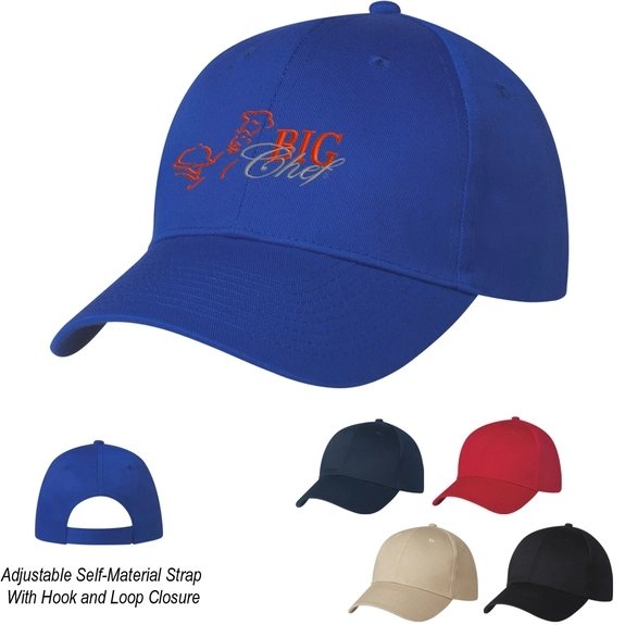 Group 6 Panel Embroidered Structured Promotional Cap