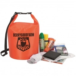 Orange Waterproof Dry Sack Custom Tote Bags - 10L