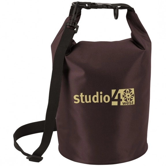Black Waterproof Dry Sack Custom Tote Bags - 10L