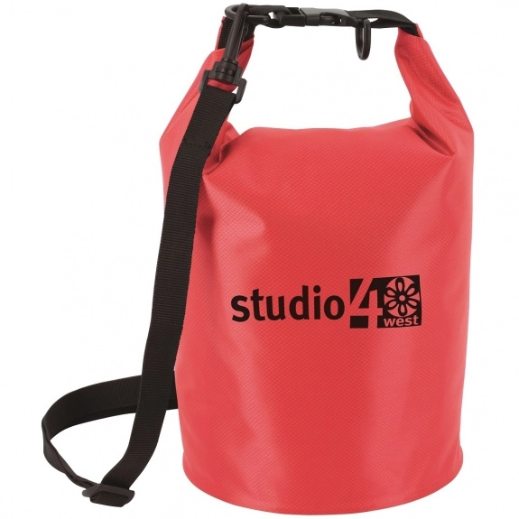 Red Waterproof Dry Sack Custom Tote Bags - 10L