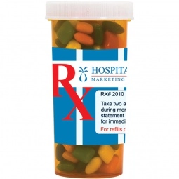 Full Color Large Promotional Pill Bottle - Empty