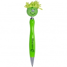 Lime MopTopper Fidget Spinner Custom Pen w/ Screen Cleaner