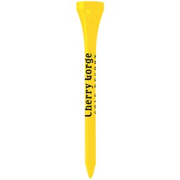 Yellow Wood Promotional Golf Tees - 2.75"