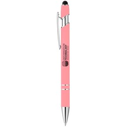 Pink Soft-Touch Aluminum Custom Stylus Pen
