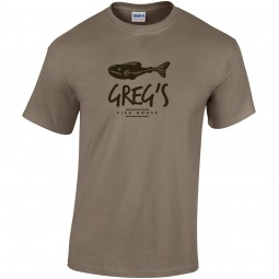 Gildan 100% Cotton Promotional T-Shirt - Brown Savana