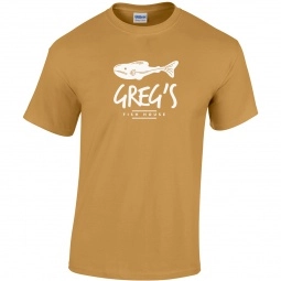 Gildan 100% Cotton Promotional T-Shirt - Old Gold